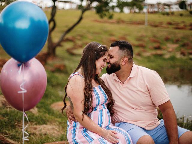 Gestantes  de Chá Revelação - Francine e Victor - Kael vem ai