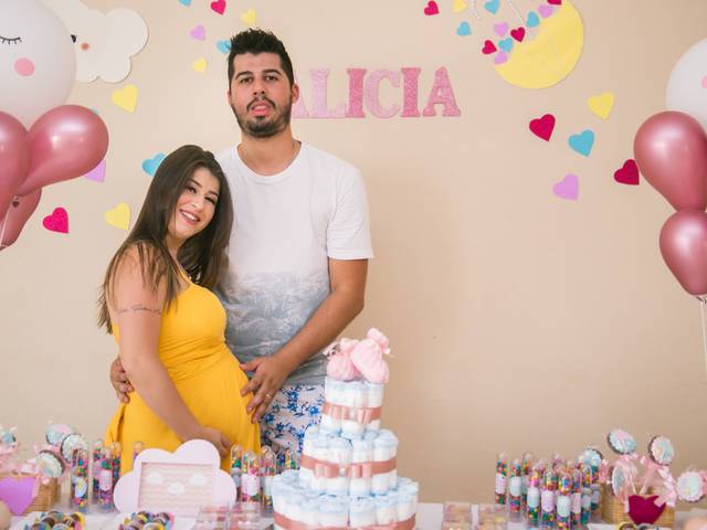 Família & Aniversários de Chá de Bebê - Alicia
