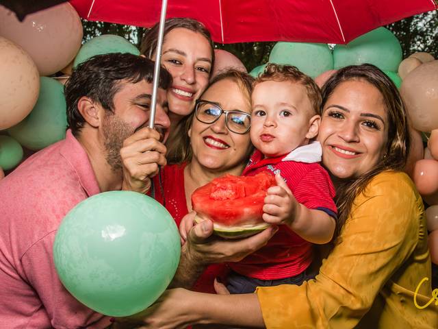 Família & Aniversários de Ensaio de 1 Ano - Bento