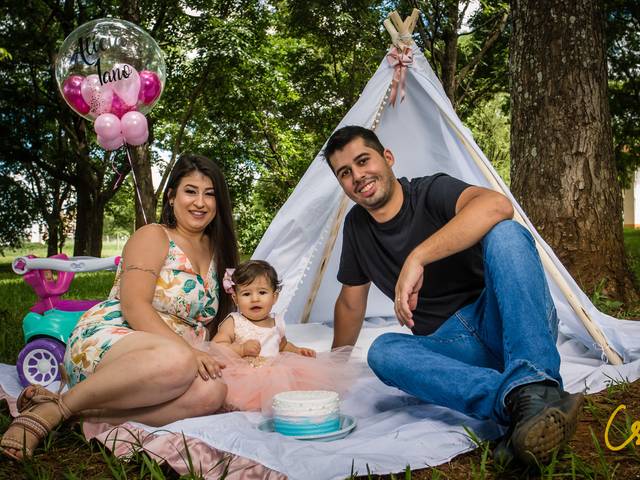 Família & Aniversários de 1º Ensaio Alícia - 1 Ano