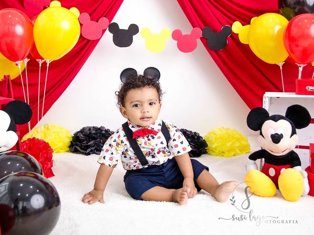 Infantil de Ensaio Infantil Mickey - Pietro 1 ano