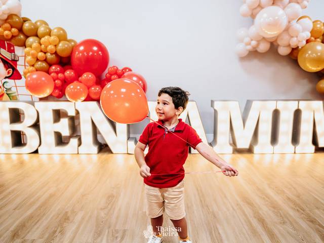 Festa Infantil de 4 anos do Benjamin | Bombeiros