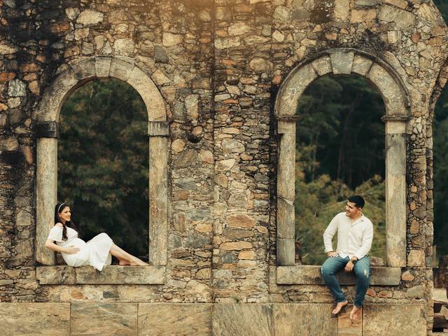 Gestante de Mariane à espera de Bernardo