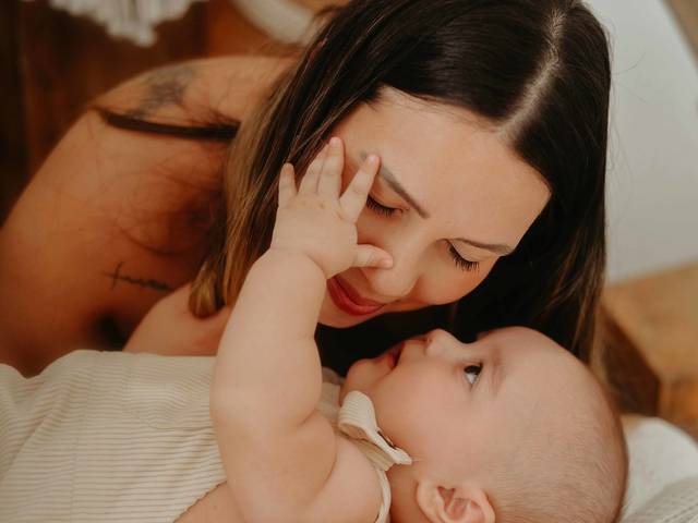 Família de Vini & Lu - Colo de mãe