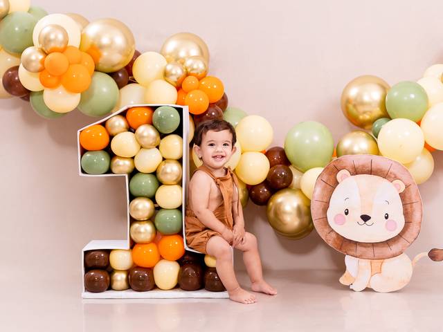 Smash the cake ou fruit de 1 aninho do Lucas 