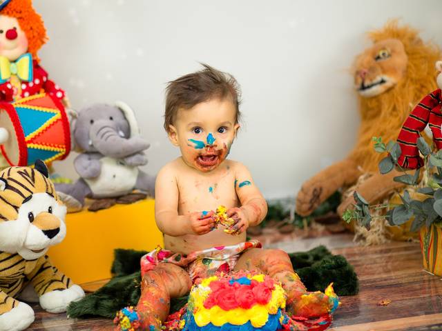 Smash the cake ou fruit de Respeitável público, o Circo do João chegou :) 