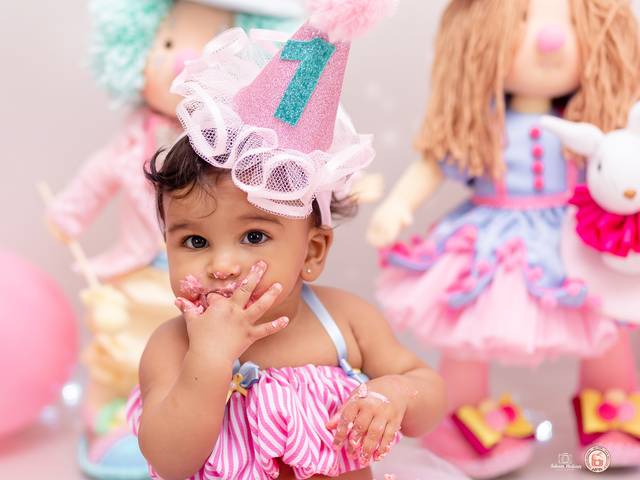 Smash the cake ou fruit de O circo rosa da Clarice chegou!!!!