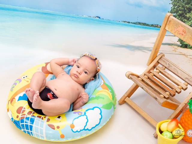 Acompanhamento do bebê e Kids de Murilo completou 4 meses, curtindo uma praia!!!!