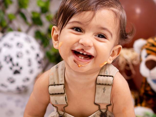 Smash the cake ou fruit de Safari do Bernardo