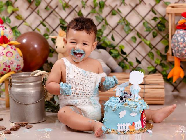 Smash the cake ou fruit de Fazendinha do Gustavo