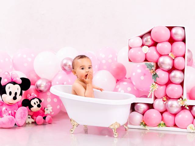 Smash the cake ou fruit de 1 aninho da Manuela