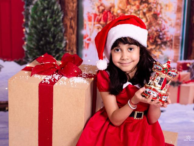 Ensaio de datas comemorativas de Natal Encantado - A vida é um presente