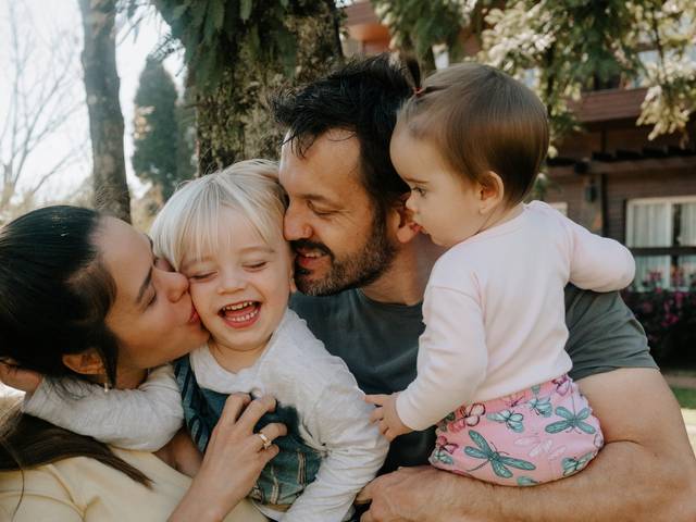 Família de Bruna, Rômulo, Joaquim e Moana
