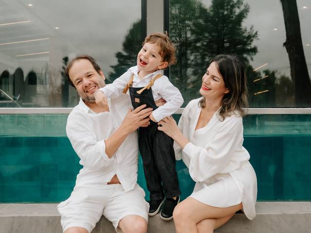 Família de 3 aninhos do Lucas