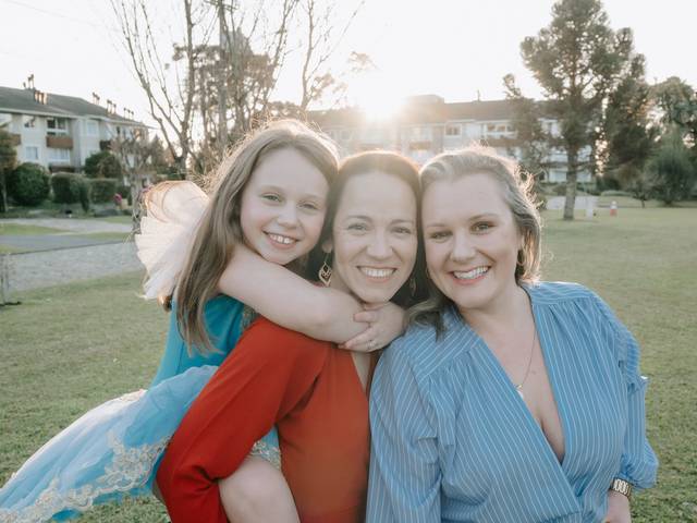 Família de Ju, Fê e Mari