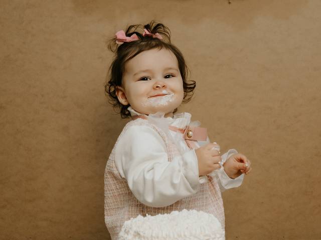 Estúdio de Smash The Cake da Maria Flor