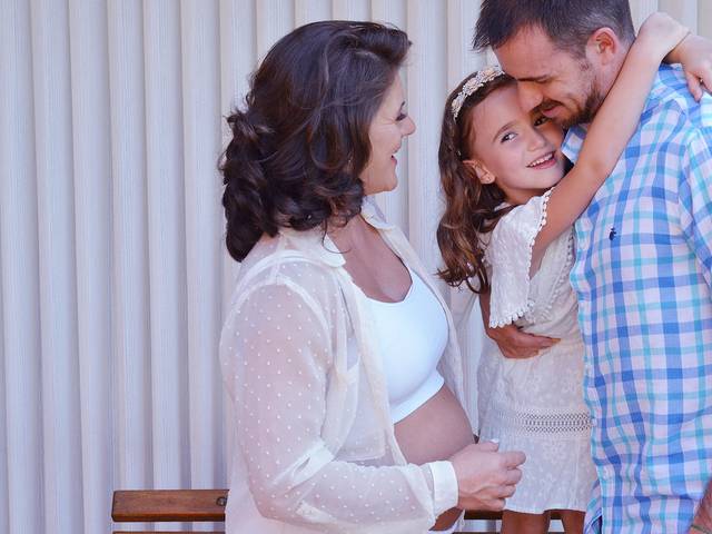 Gestante de Diamara + Diego = Laura e Júlia