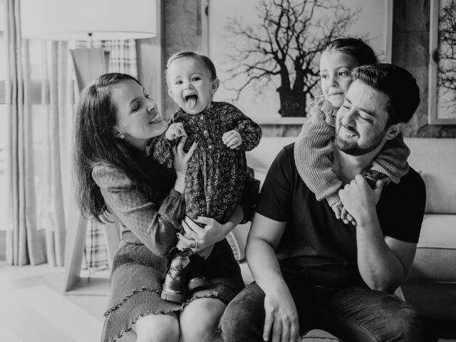 Família de Natal da Bia e da Lalá