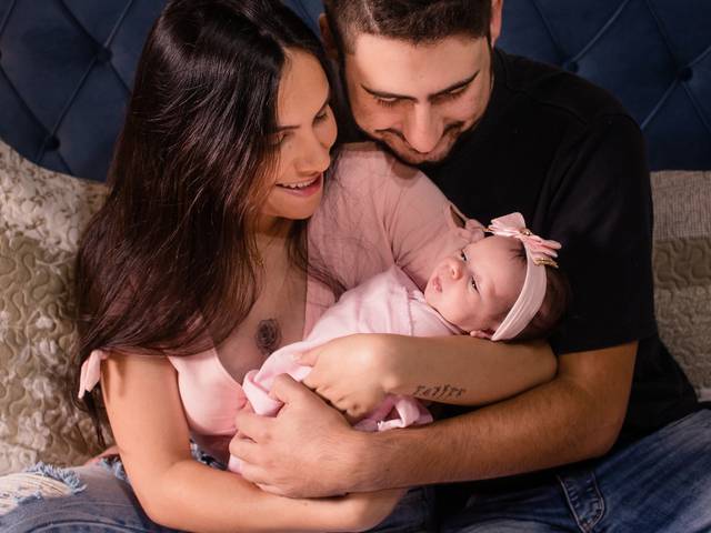 Ensaio de Primeiro mês da Antonella