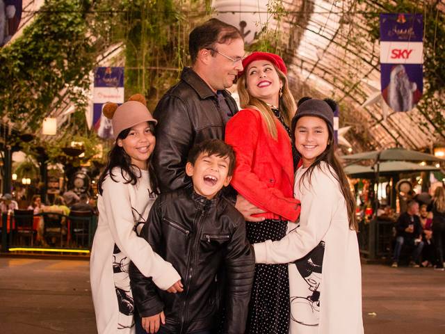 Família de Erika, Marcel, Júlia, Isabelle e Rafael