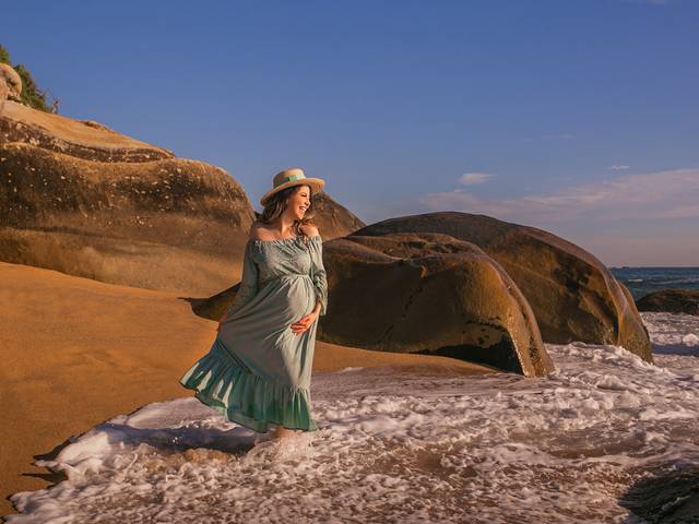 Ensaio Gestante de A Espera da Laura