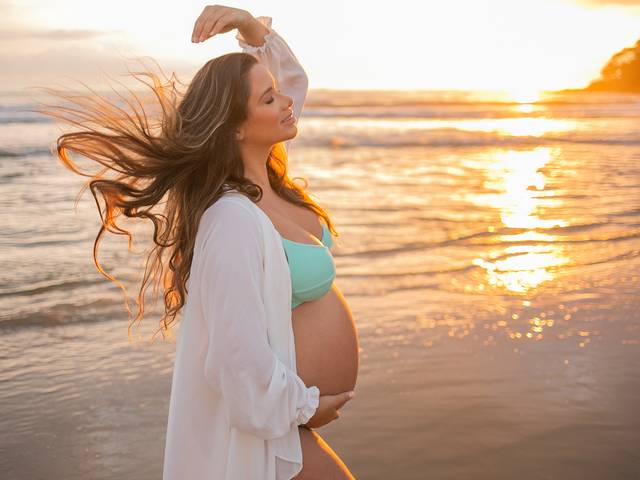 Ensaio Gestante de A espera da Maria