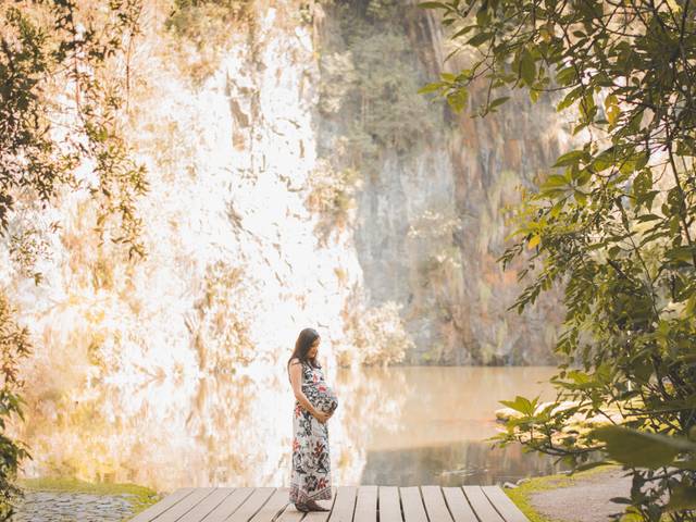 Ensaio Gestante de À Espera por Leonardo