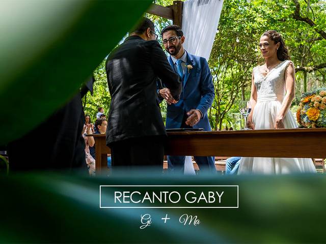 Casamentos de Lindo casamento ao ar livre no espaço para eventos recanto gaby - Giseli e Mateus