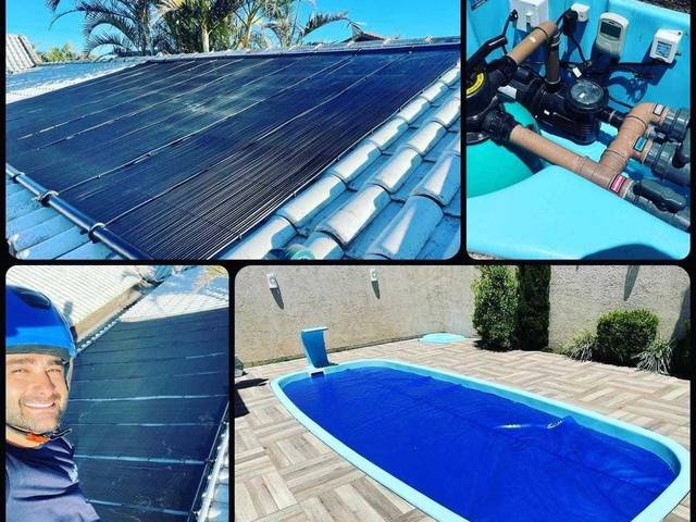 Aquecimento de Aquecimento Solar e Elétrico Para Piscina