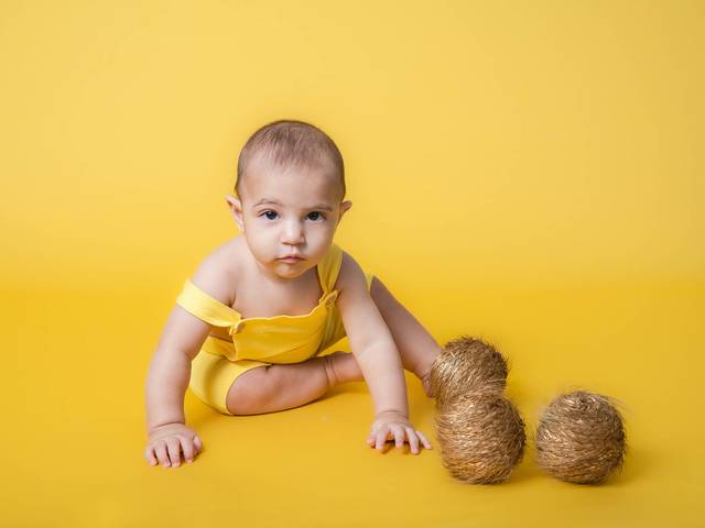 Ensaio Infantil  de Doce Acompanhamento do Bernardo - 6 meses