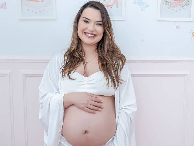 Gestante de Gestante Jacy e Gian à espera de Giovanna - Parte 2: Em casa 