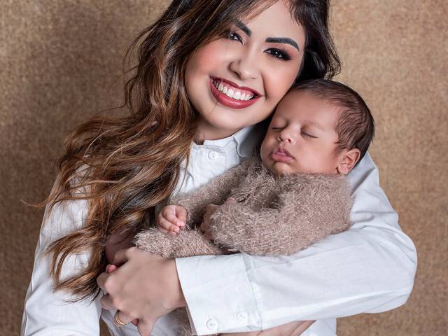 Dia das Mães de Editorial Retratos de Mãe_Ohana, Davi e Bety