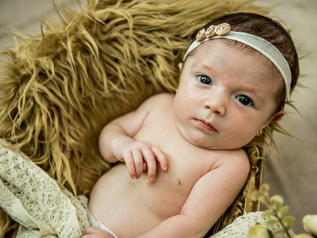 Ensaio Infantil  de Acompanhamento Infantil de 1 mês - Melina