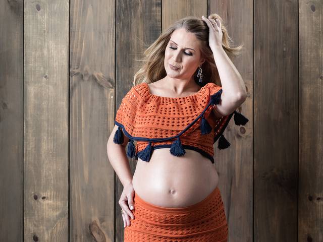 Gestante de Erica à espera de Antônio