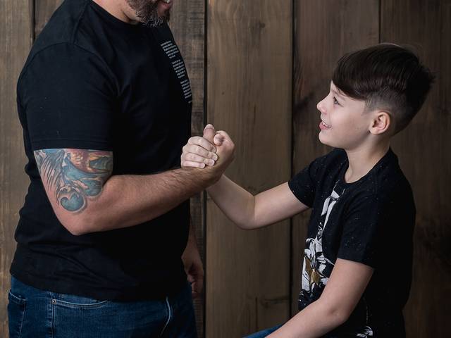 Dia dos Pais de Mini Ensaio Dia dos Pais - Giovani e Miguel