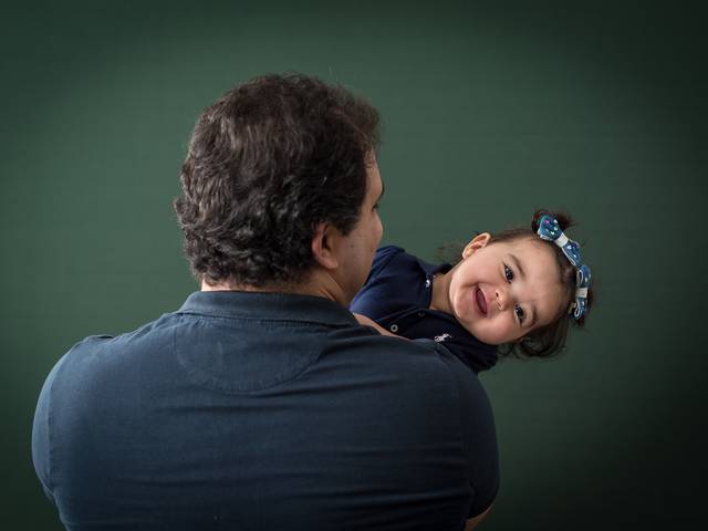 Dia dos Pais de Mini Ensaio Dia dos Pais - Bruno e Maria Eduarda