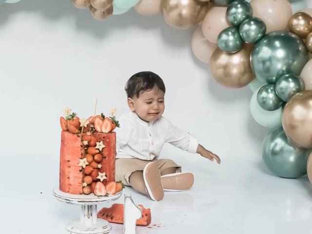 Smash & Splash de Doce Acompanhamento - Rafael com 12 meses - Smash the Fruit para comemorar o 1º aninho