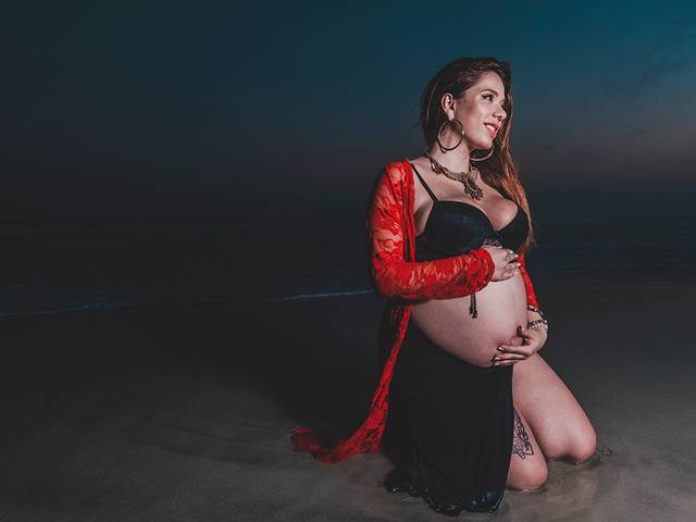 Gestante de Ensaio Gestante