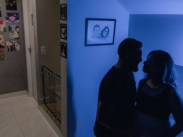 GESTAÇÃO de Ensaio Gestante em casa