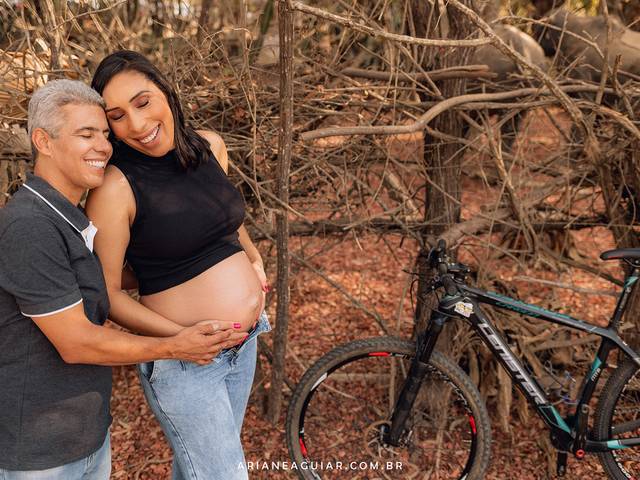 GESTAÇÃO de Ensaio Gestante - Cintia, João e Helena