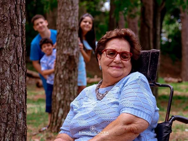 Ensaio fotográfico de aniversário de  D. Antônia - 80 anos