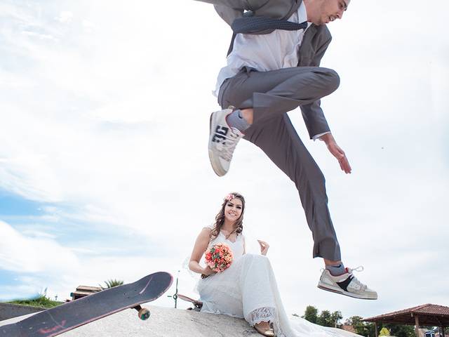Casamento de Skate, casamento, verde e amor