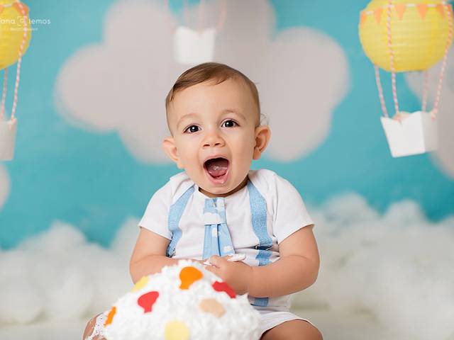 Smash de Cake Smash do Theo - O Tempo Voa