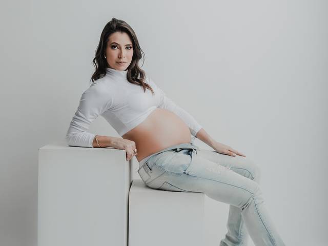 Gestante de A espera pela Bella