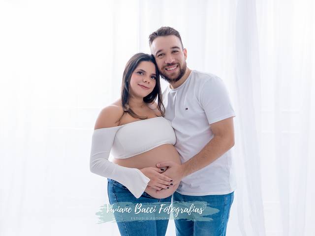 Gestante de Giulia e Rodrigo - A Espera de Enrico