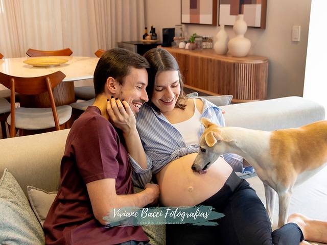 Gestante de Natalia e Wellington - Esperando Maria Fernanda