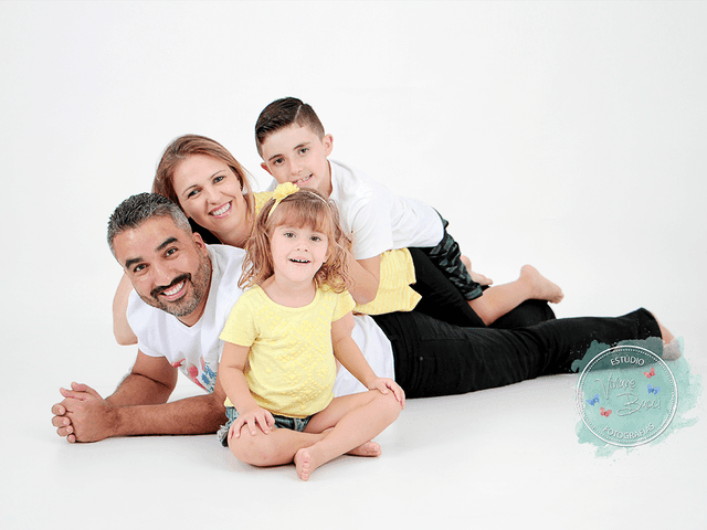 Ensaio de Francine e família