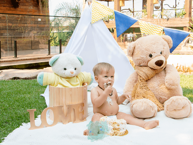 Smash the Cake de Ensaio Smash the Cake - Luiz