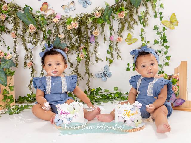 Smash the Cake de Ensaio Smash the Cake - Heloísa e Manuela