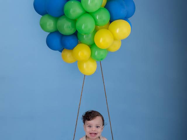 Infantil de Ensaio Smash the cake